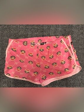 Paul Frank Pink Monkey Print Women’s Athletic Shorts
